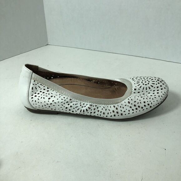Vionic Ballet Flats Womens Size 6.5 Robyn White Perforated Upper Slip On C3 - Picture 7 of 15